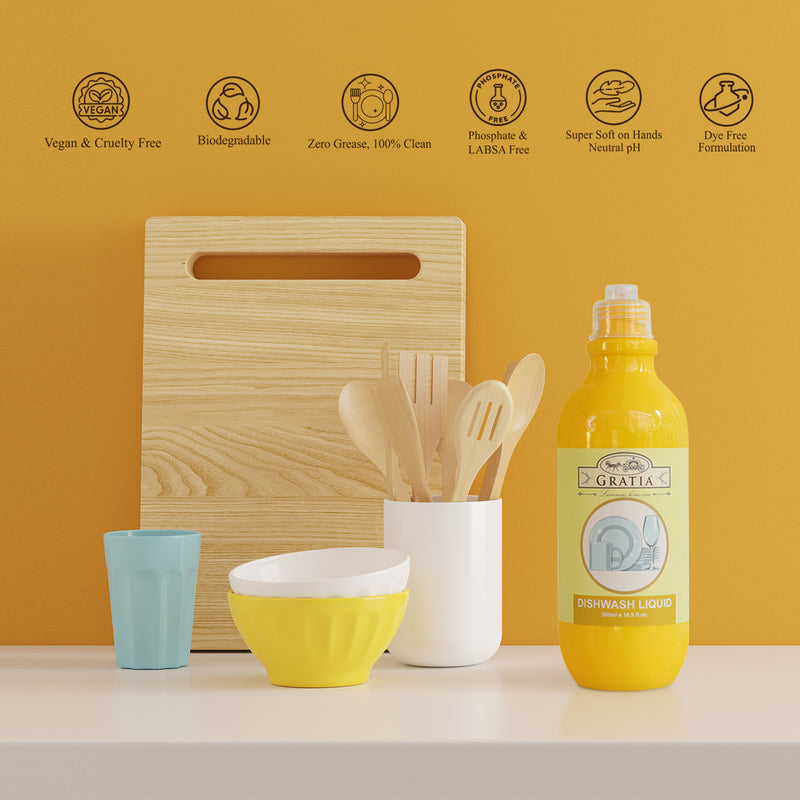 Dishwash Liquid Kitchen Fast Cleaning Gel 500ml
