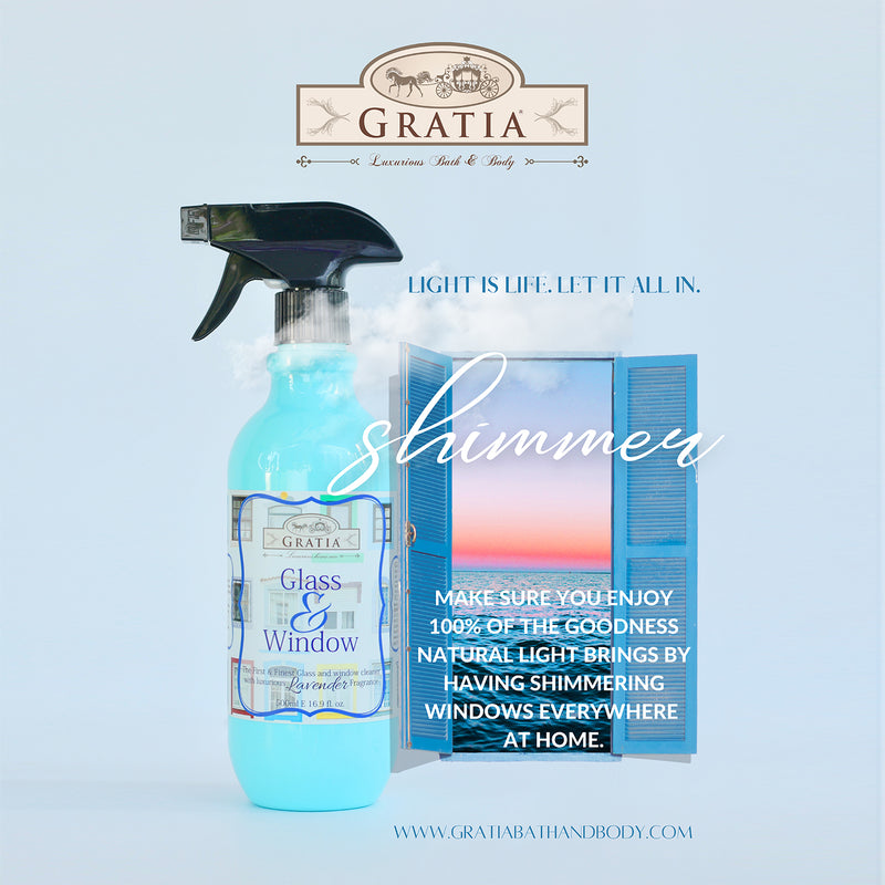Premium Glass and Window Cleaner with Luxurious Lavender Fragrance 500ml